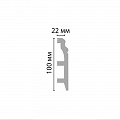 Плинтус напольный DECOMASTER D232-115ДМ белый матовый - Фото 1 Плинтус напольный DECOMASTER D232-115ДМ белый матовый - Фото 1